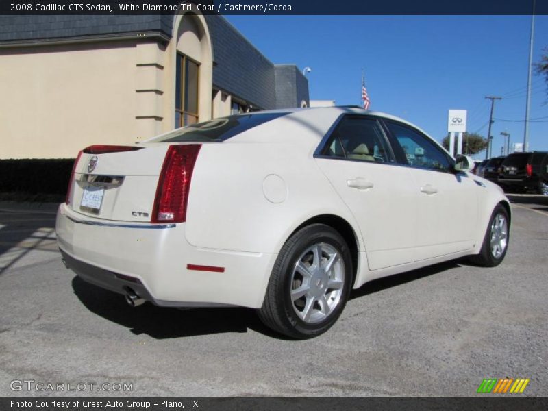 White Diamond Tri-Coat / Cashmere/Cocoa 2008 Cadillac CTS Sedan
