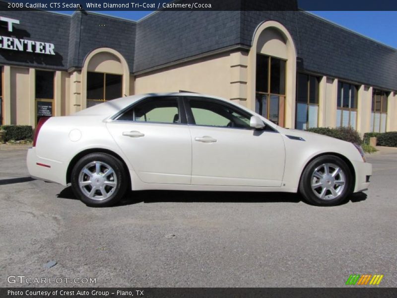 White Diamond Tri-Coat / Cashmere/Cocoa 2008 Cadillac CTS Sedan