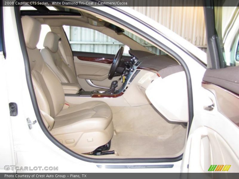 White Diamond Tri-Coat / Cashmere/Cocoa 2008 Cadillac CTS Sedan