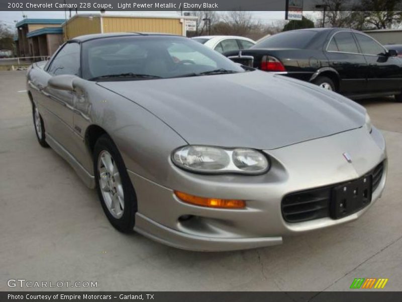 Light Pewter Metallic / Ebony Black 2002 Chevrolet Camaro Z28 Coupe