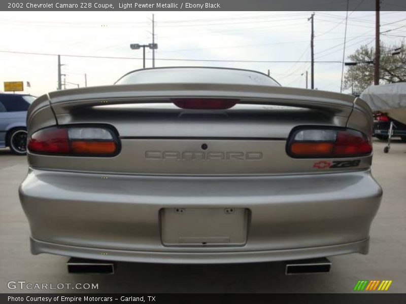 Light Pewter Metallic / Ebony Black 2002 Chevrolet Camaro Z28 Coupe