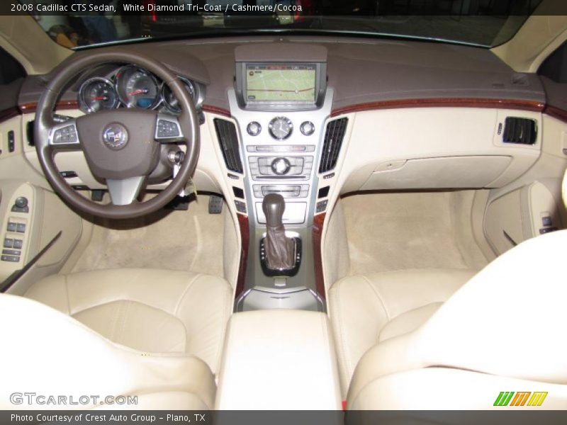 White Diamond Tri-Coat / Cashmere/Cocoa 2008 Cadillac CTS Sedan