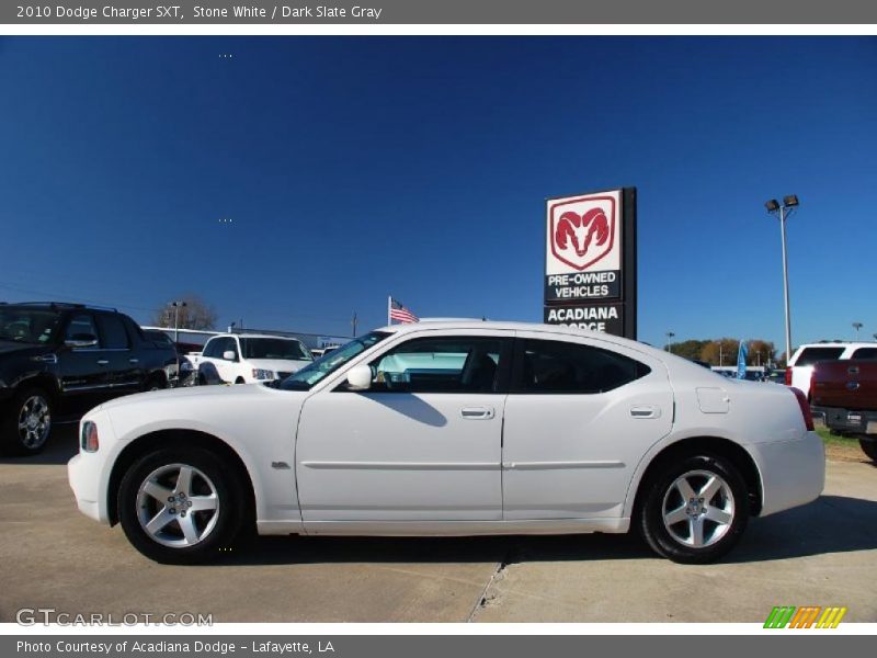 Stone White / Dark Slate Gray 2010 Dodge Charger SXT