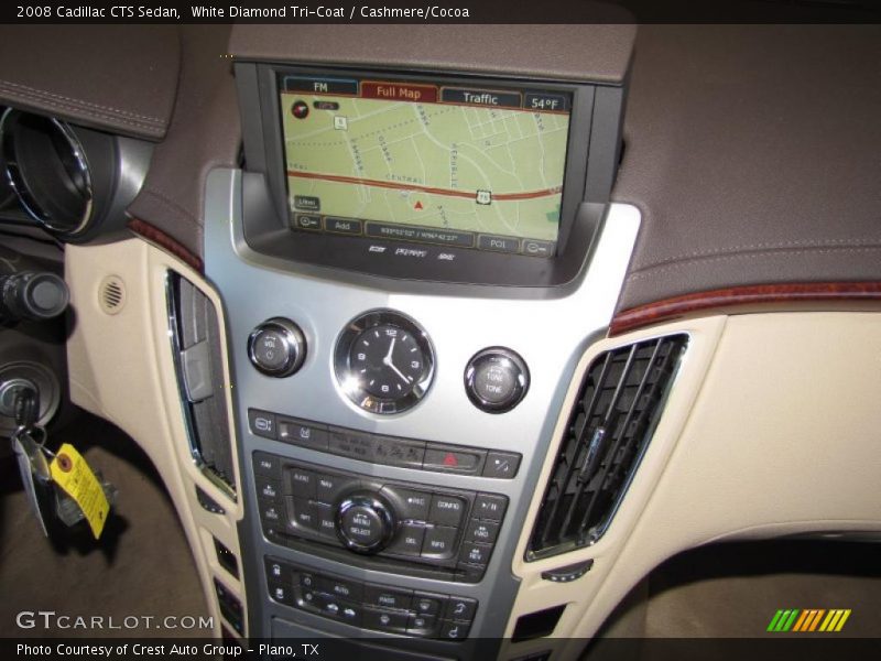 White Diamond Tri-Coat / Cashmere/Cocoa 2008 Cadillac CTS Sedan