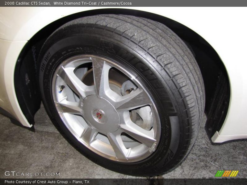 White Diamond Tri-Coat / Cashmere/Cocoa 2008 Cadillac CTS Sedan
