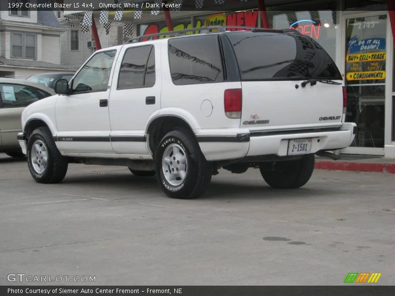 Olympic White / Dark Pewter 1997 Chevrolet Blazer LS 4x4