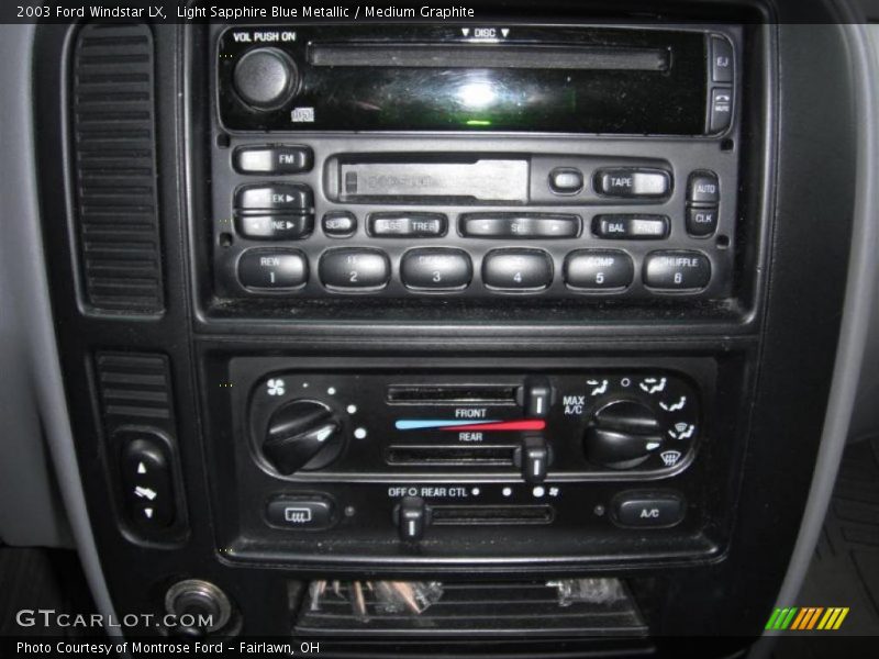 Controls of 2003 Windstar LX