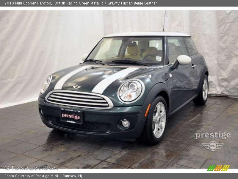 British Racing Green Metallic / Gravity Tuscan Beige Leather 2010 Mini Cooper Hardtop