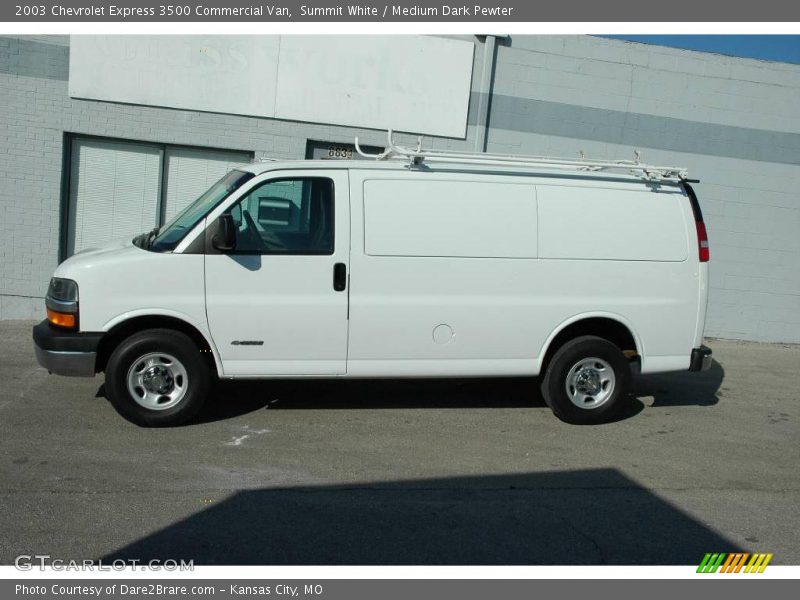 Summit White / Medium Dark Pewter 2003 Chevrolet Express 3500 Commercial Van