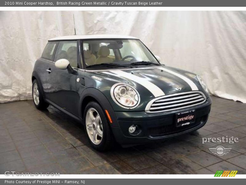 British Racing Green Metallic / Gravity Tuscan Beige Leather 2010 Mini Cooper Hardtop