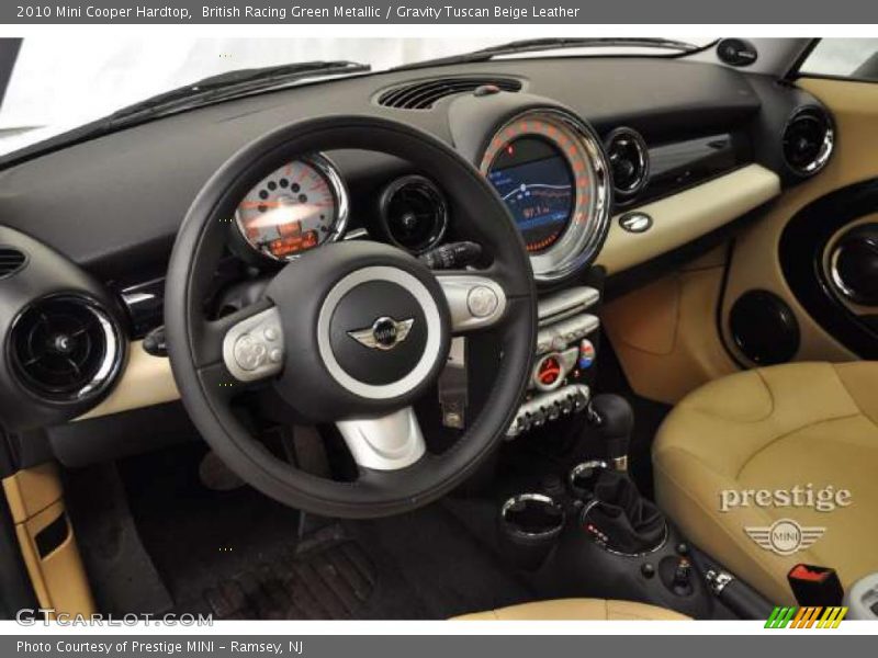 British Racing Green Metallic / Gravity Tuscan Beige Leather 2010 Mini Cooper Hardtop