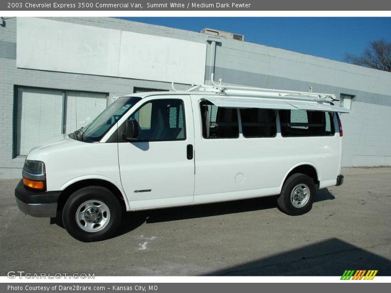 Summit White / Medium Dark Pewter 2003 Chevrolet Express 3500 Commercial Van