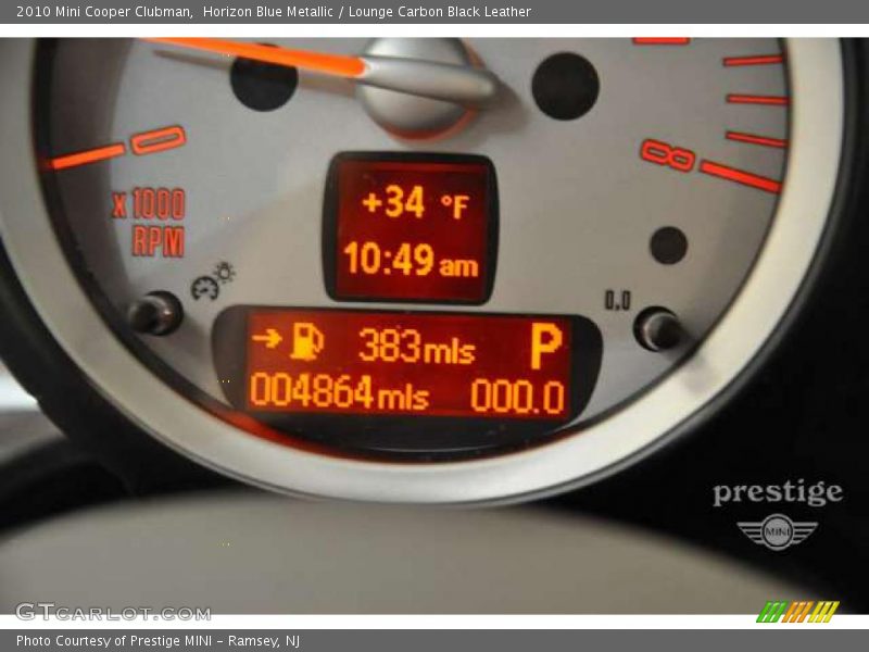 Horizon Blue Metallic / Lounge Carbon Black Leather 2010 Mini Cooper Clubman