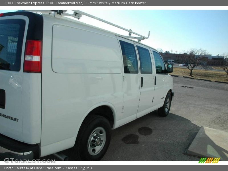 Summit White / Medium Dark Pewter 2003 Chevrolet Express 3500 Commercial Van