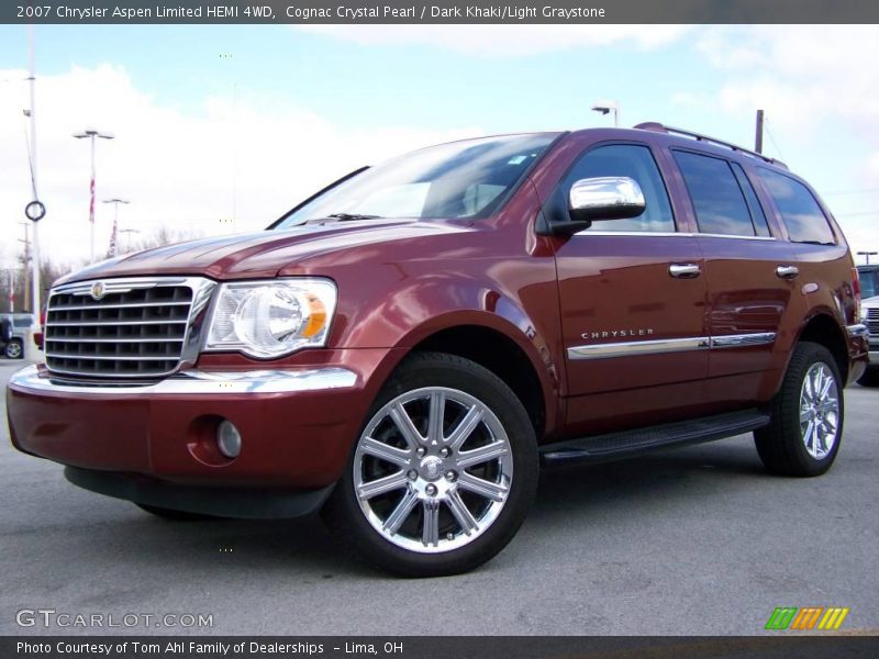 Cognac Crystal Pearl / Dark Khaki/Light Graystone 2007 Chrysler Aspen Limited HEMI 4WD