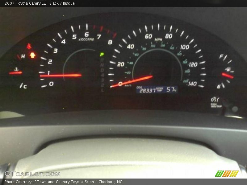Black / Bisque 2007 Toyota Camry LE