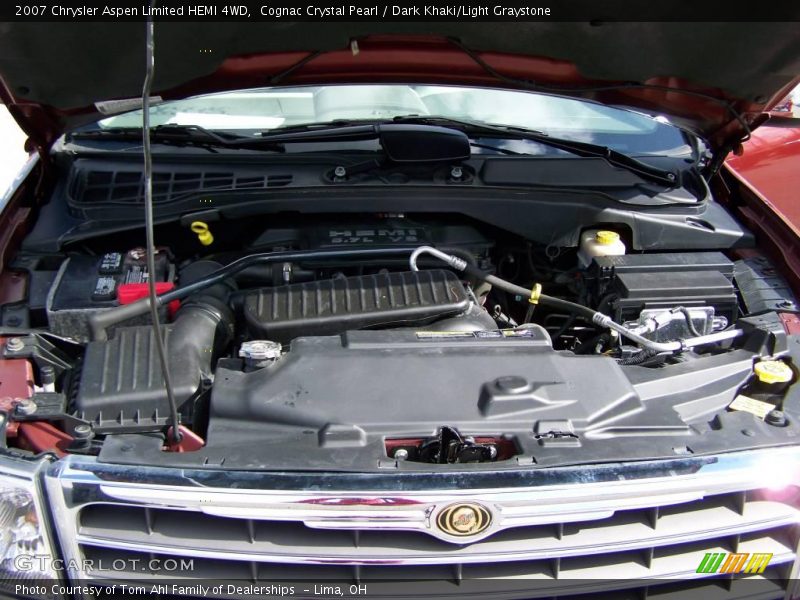 Cognac Crystal Pearl / Dark Khaki/Light Graystone 2007 Chrysler Aspen Limited HEMI 4WD