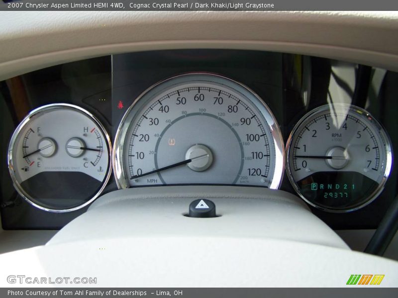 Cognac Crystal Pearl / Dark Khaki/Light Graystone 2007 Chrysler Aspen Limited HEMI 4WD