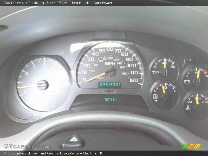 Majestic Red Metallic / Dark Pewter 2004 Chevrolet TrailBlazer LS 4x4