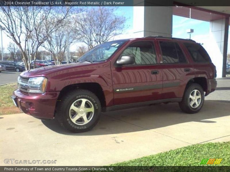 Majestic Red Metallic / Dark Pewter 2004 Chevrolet TrailBlazer LS 4x4