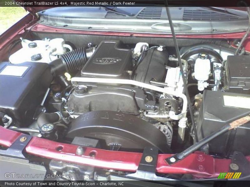 Majestic Red Metallic / Dark Pewter 2004 Chevrolet TrailBlazer LS 4x4