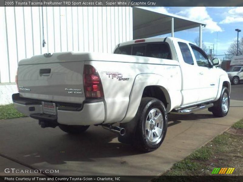 Super White / Graphite Gray 2005 Toyota Tacoma PreRunner TRD Sport Access Cab