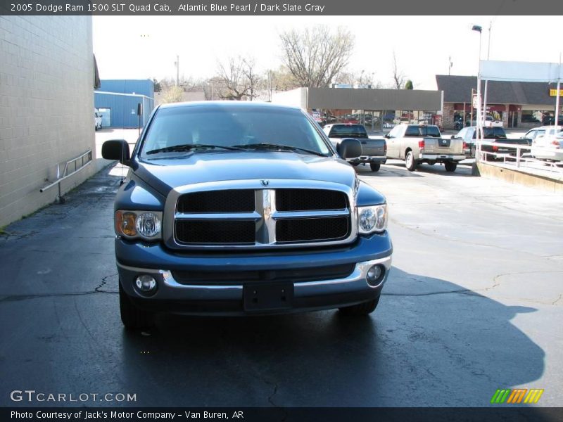 Atlantic Blue Pearl / Dark Slate Gray 2005 Dodge Ram 1500 SLT Quad Cab