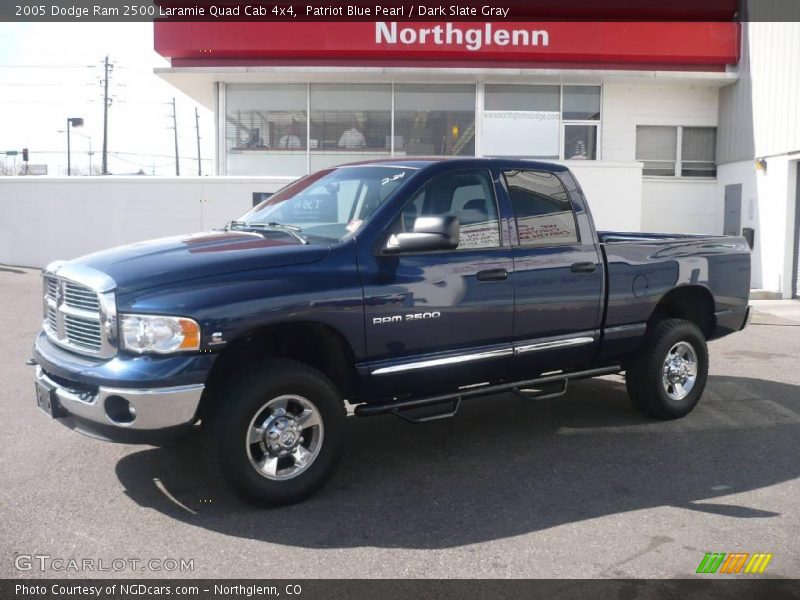 Patriot Blue Pearl / Dark Slate Gray 2005 Dodge Ram 2500 Laramie Quad Cab 4x4
