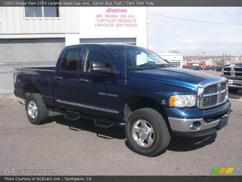 Patriot Blue Pearl / Dark Slate Gray 2005 Dodge Ram 2500 Laramie Quad Cab 4x4