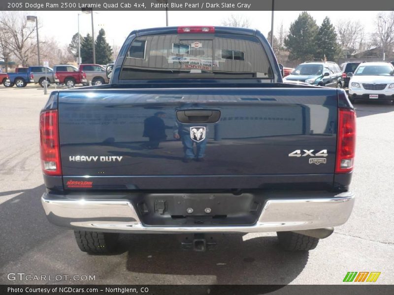 Patriot Blue Pearl / Dark Slate Gray 2005 Dodge Ram 2500 Laramie Quad Cab 4x4