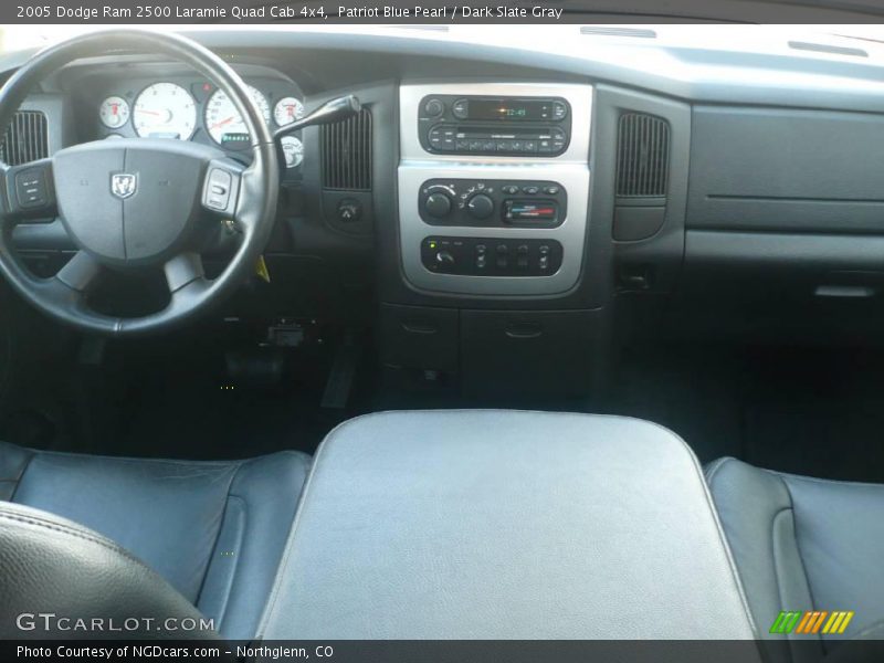 Patriot Blue Pearl / Dark Slate Gray 2005 Dodge Ram 2500 Laramie Quad Cab 4x4