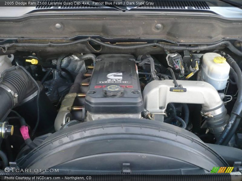 Patriot Blue Pearl / Dark Slate Gray 2005 Dodge Ram 2500 Laramie Quad Cab 4x4