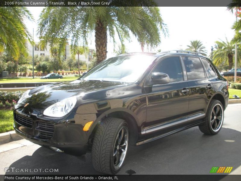 Black / Black/Steel Grey 2006 Porsche Cayenne S Titanium