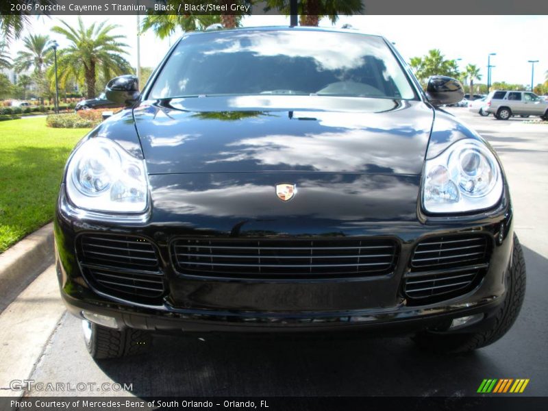 Black / Black/Steel Grey 2006 Porsche Cayenne S Titanium