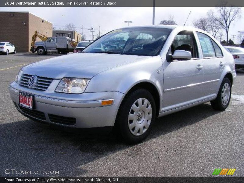 Reflex Silver Metallic / Black 2004 Volkswagen Jetta GL Sedan