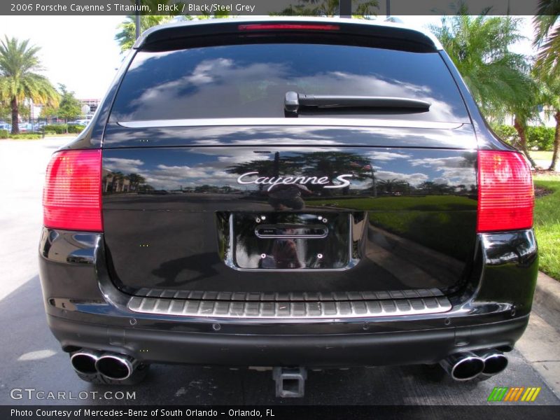 Black / Black/Steel Grey 2006 Porsche Cayenne S Titanium