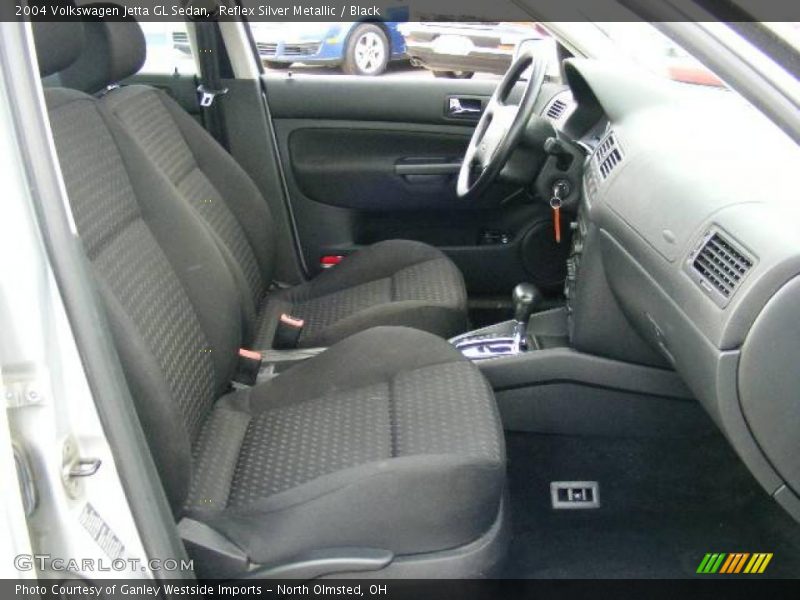 Reflex Silver Metallic / Black 2004 Volkswagen Jetta GL Sedan