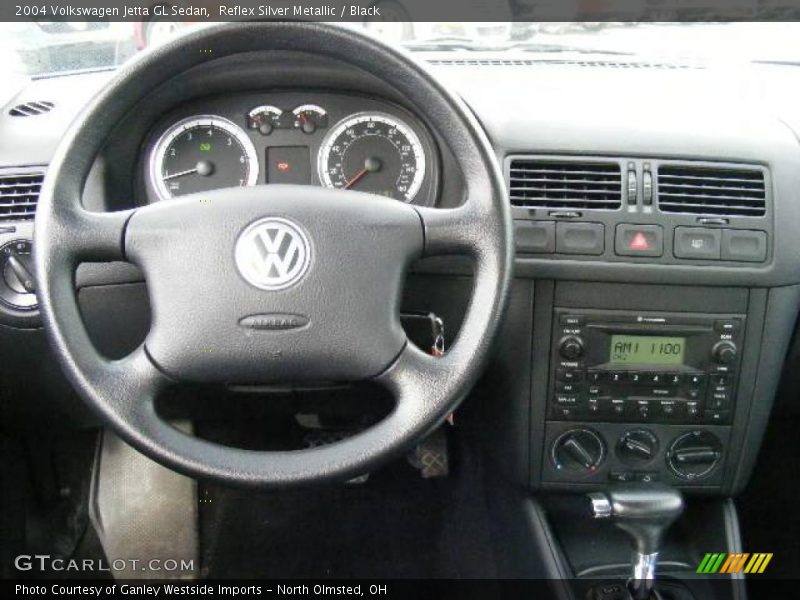 Reflex Silver Metallic / Black 2004 Volkswagen Jetta GL Sedan