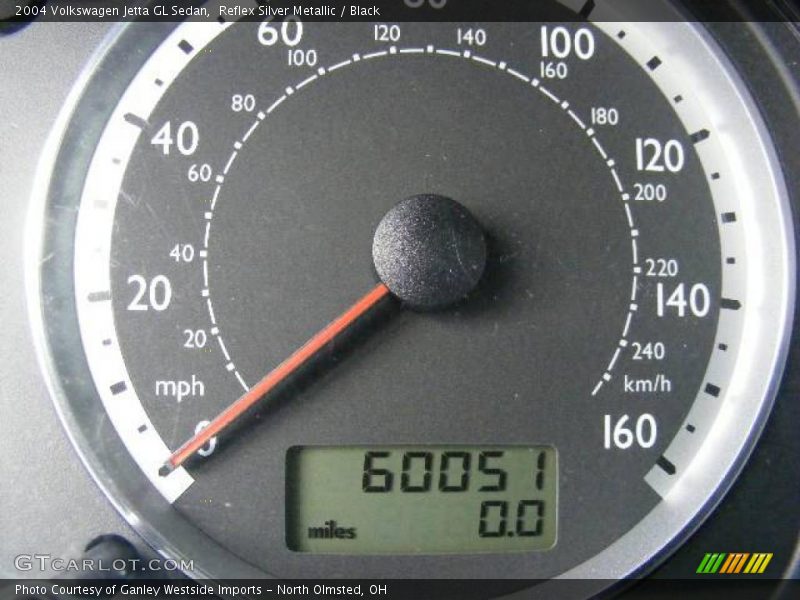 Reflex Silver Metallic / Black 2004 Volkswagen Jetta GL Sedan