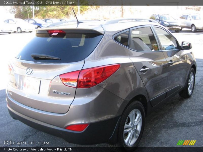Chai Bronze / Black 2011 Hyundai Tucson GLS