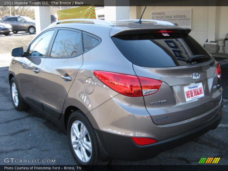 Chai Bronze / Black 2011 Hyundai Tucson GLS