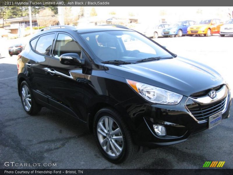 Ash Black / Black/Saddle 2011 Hyundai Tucson Limited AWD