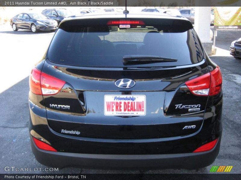 Ash Black / Black/Saddle 2011 Hyundai Tucson Limited AWD