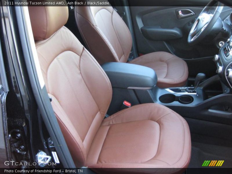  2011 Tucson Limited AWD Black/Saddle Interior