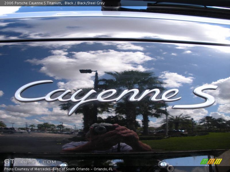 Black / Black/Steel Grey 2006 Porsche Cayenne S Titanium