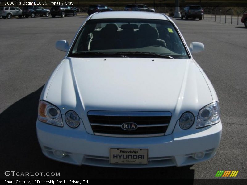 White / Gray 2006 Kia Optima LX V6