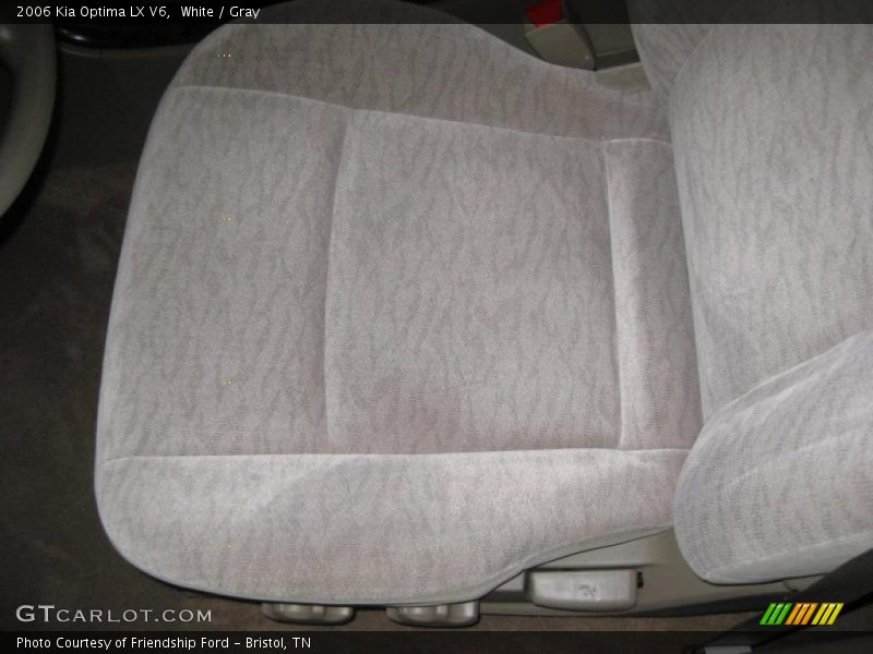 White / Gray 2006 Kia Optima LX V6