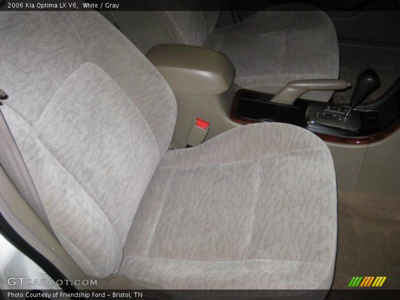 White / Gray 2006 Kia Optima LX V6