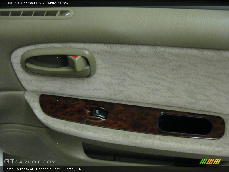 White / Gray 2006 Kia Optima LX V6