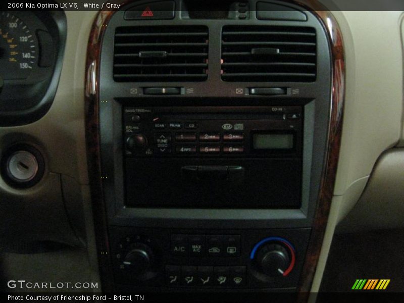 White / Gray 2006 Kia Optima LX V6